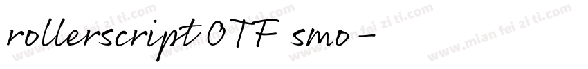 rollerscript OTF smo字体转换